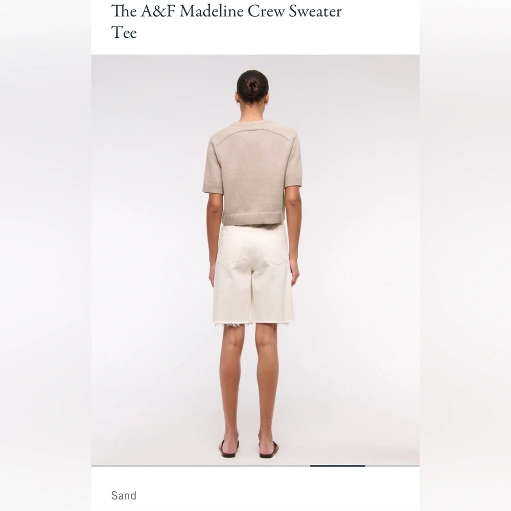 Abercrombie & Fitch Madeline Crew Sweater Tee - Picture 2 of 4